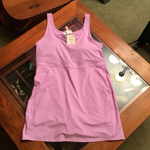 NEW Fabletics Sporty Built-In Short Dress 1X Purple Cosmo Tags